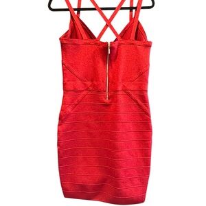 Guess Red Strappy Dress Size XL